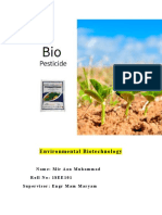 Environmental Biotechnology: Name: Mir Aon Muhammad Roll No: 18EE101 Supervisor: Engr Mam Maryam
