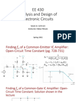 EE 430 Analysis and Design of Electronic Circuits: Week 11: 3/29-4/2 Instructor: Hakan Töreyin