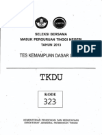 Sbmptn 2013 Tkdu Kode323