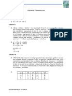 Filosofia 10 - Teste 2 - Soluções