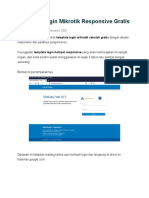 Template Login Mikrotik Responsive Gratis