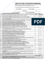 Comprehensive Checklist For Harinam Initiation Candidates