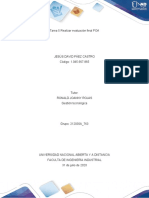 Tarea 5 Realizar Evaluación Final POA