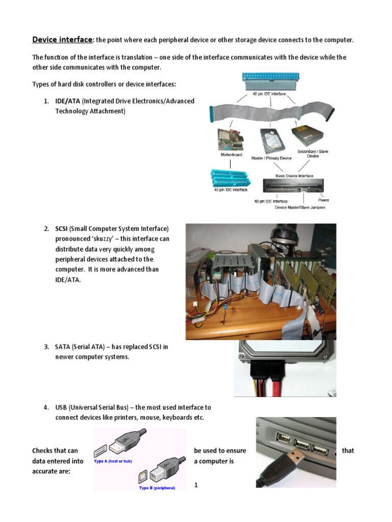 Understanding Device Interfaces and Data Processing | PDF ...