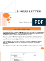 Business Letter Writing