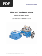 HQ Series Turn Electric Actuator: Models HQ008 To HQ300 Operation and Installation Manual