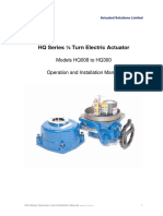 HQ Series Turn Electric Actuator: Models HQ008 To HQ300 Operation and Installation Manual