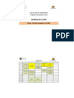 Horarios Ingenieria Civil 2021-1P