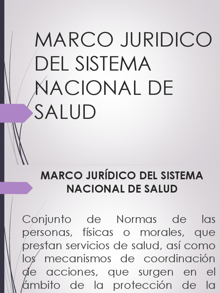 Marco Legal del Sistema de Salud en México | PDF | México | Ciencias