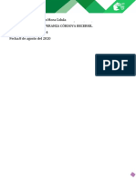 NOMBRE: Ricardo Ulises Mora Colula Facilitadora: Laura Esperanza Cordova Becerril Grupo: M7C3G19-BA-034 Fecha:8 de Agosto Del 2020