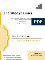 ME 131 Thermodynamics Basics