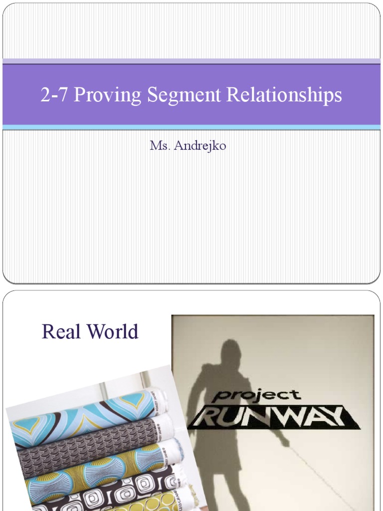 Proving Segment Relationships | PDF | Euclid | Numbers