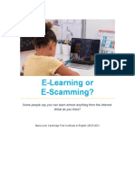 E-Learning or E-Scamming 