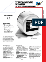 Barometric, Gage or Absolute Pressure Ranges: PX2700 Series