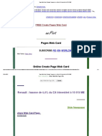Page Web Card - Renault - Hausse de 4,4% Du CA Trimestriel À 10 015 ME