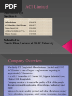 ACI Company Overview and SWOT