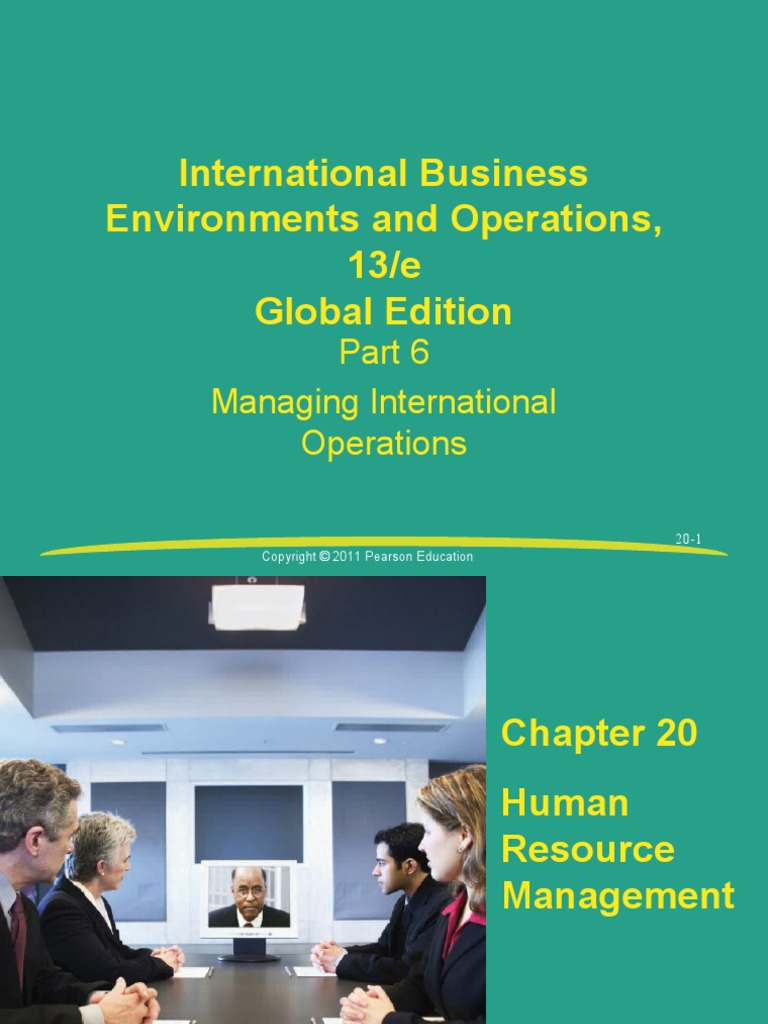 International Business Environments and Operations, 13/e Global Edition ...