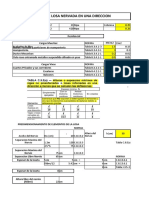 Plantilla Diseño Losa Nervada en Una Direccion