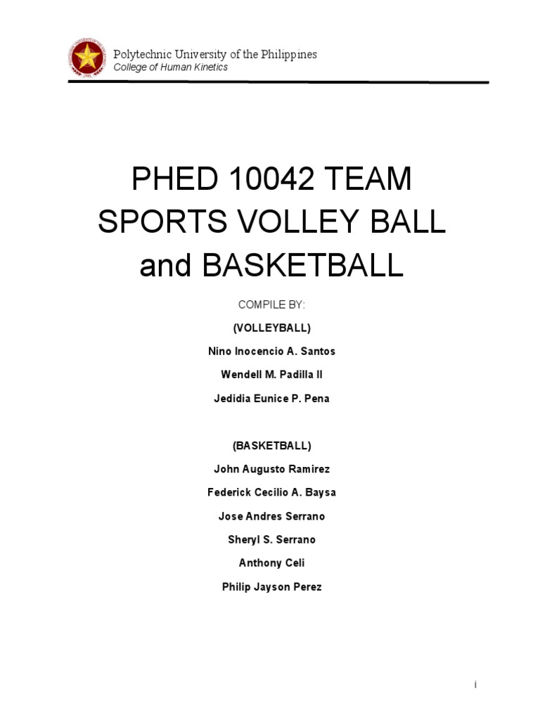 Im Team Sports Volleyball and Basketball PDF Volleyball Sports