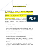 Contrato de Prestacion de Servicios Jurídicos Laborales Ferrada