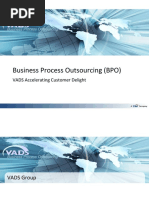 Business Process Outsourcing (BPO) : VADS Accelerating Customer Delight