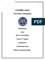 University of Sargodha: Feasibility Report