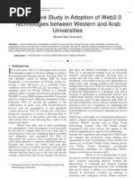 Download Comparative Study in Adoption of Web20 Technologies between Western and Arab Universities by Journal of Computing SN50420237 doc pdf