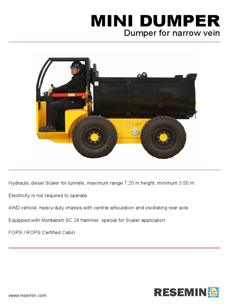 Mini Dumper Draft (English) | PDF | Truck | Diesel Engine