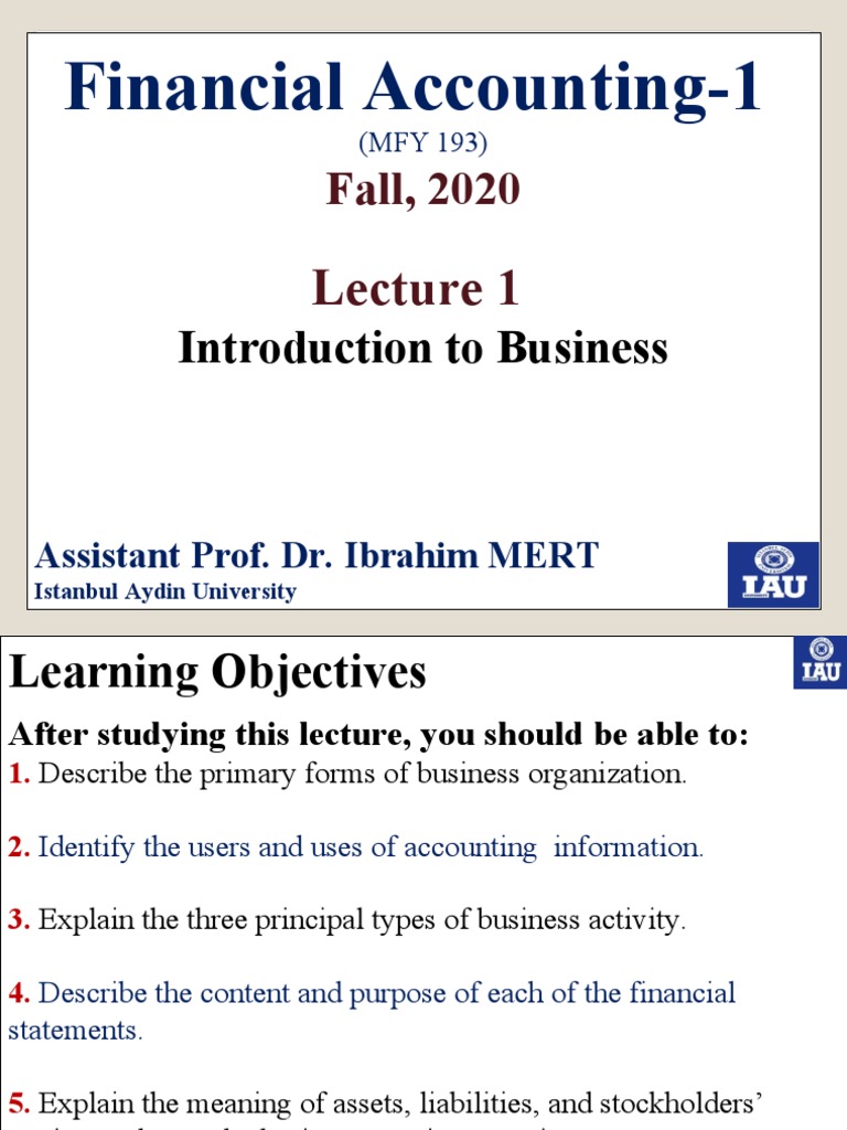 Introduction to Financial Accounting | PDF | Retained Earnings | Equity ...