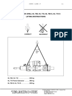 Hydraulic Rock Drill HL 700, HL 710, HL 700 S, HL 710 S Lifting Instructions