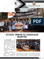 Scouts' Tribute To Language Martyrs