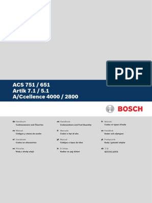 Manual Recicladora Bosch ACS 651 / 751 | PDF