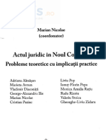 Actul Juridic in Noul Cod Civil - Marian Nicolae