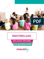 MASTERCLASS ¿Cómo Prevenir Dificultades en El Aprendizaje Escolar