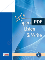 Lets Speak Listen Write 3 ST