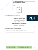 Electrostatics and Electric Current - Checkpoint Physics Questions 1