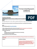 Island Biogeography and Impact On Biodiversity