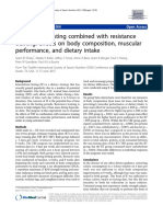 Intermittent Fasting Combined With Resistance Training: Effects On Body Composition, Muscular Performance, and Dietary Intake