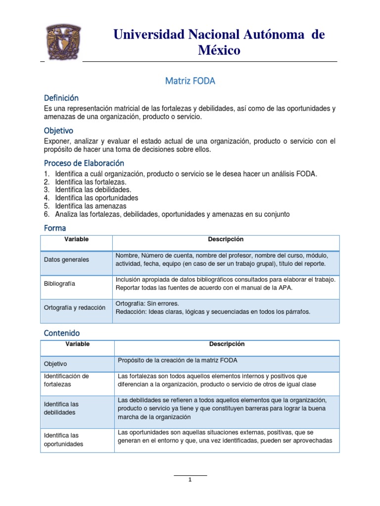 Matriz FODA: Análisis y Estrategias | PDF | Análisis FODA | Marketing