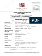 Doc. N.° 2409-2021 - 22 ABR 2021 y Escrito N.° 5 A 1 SALA CIVIL P. Pongo en Conocimiento PDF Dañado y Más