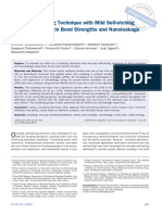 Effect of Scrubbing Technique With Mild Self-Etching Adhesives On Dentin Bond Strengths and Nanoleakage Expression