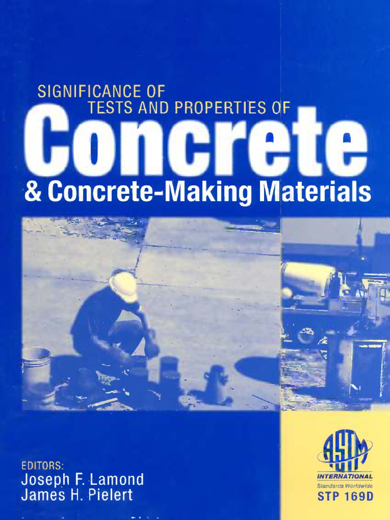 Significance of Tests and Properties of Concrete PDF Concrete Cement