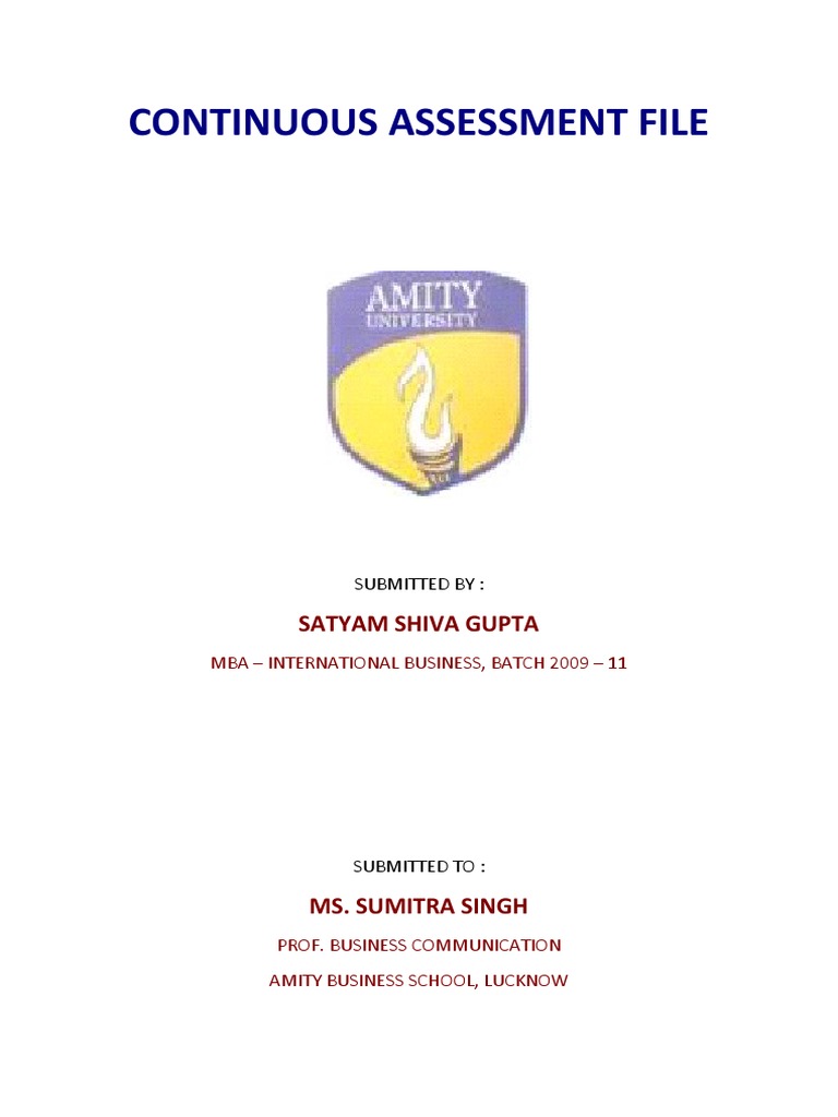 CONTINUOUS ASSESSMENT FILE - Satyam | PDF | Advertising | Radio