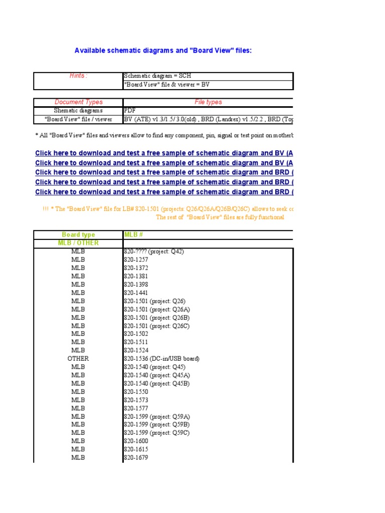 Apple Schematic Diagrams & Board Views | PDF | Macintosh | Apple Inc.