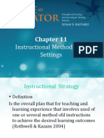 Instructional Methods and Settings