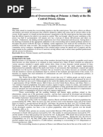 Causes and Effects of Overcrowding at Prisons: A Study at The Ho Central Prison, Ghana