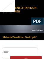 Desain Penelitian Non Eksperimental