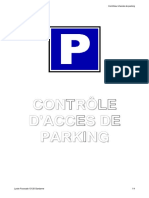Controle D Acces A Un Parking
