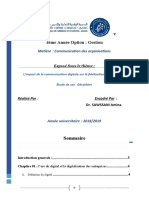 406841912 L Impact de La Communication Digitale Sur La Fidelisation de La Clientele Docx