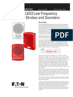 Exceder LED3 Low Frequency Sounder Strobes and Sounders: Technical Data TD450121EN
